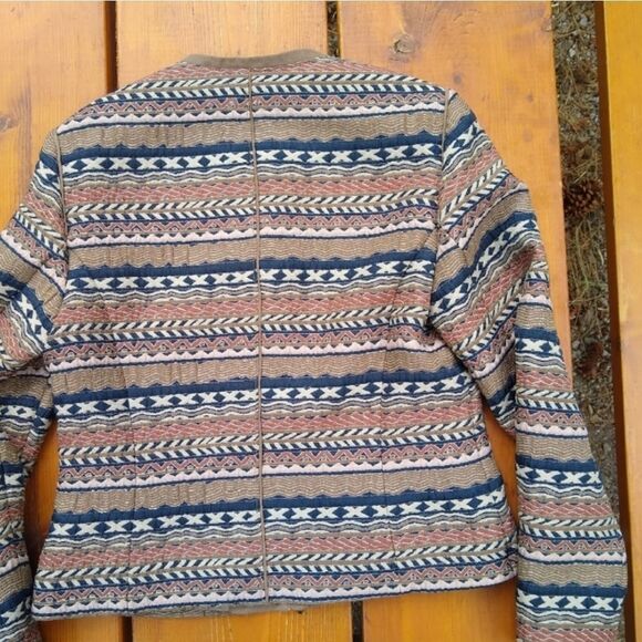 New Bianca Multi-Color Zip-Up Lightweight Jacket Size 8 - Picture 2 of 4